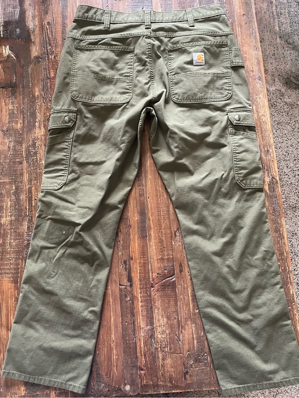 Carhartt Men's Relaxed Fit Rugged Flex Ripstop Cargo
Pant Olive Size 34X30 EUC